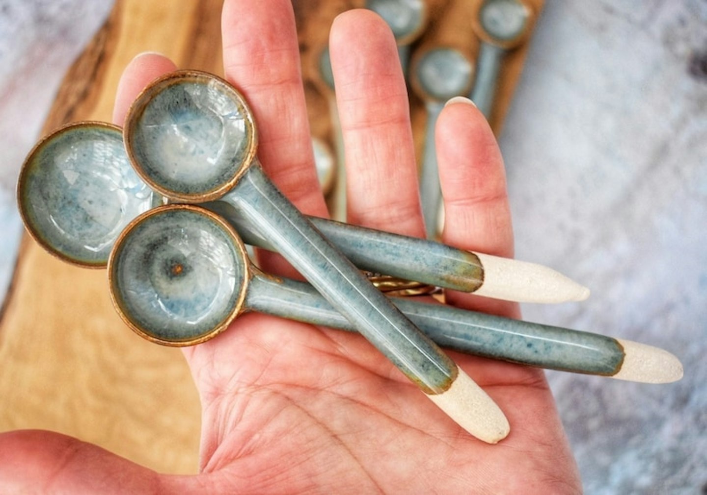 Pots About Pottery, Handmade Rustic Ceramic Spoon, £15