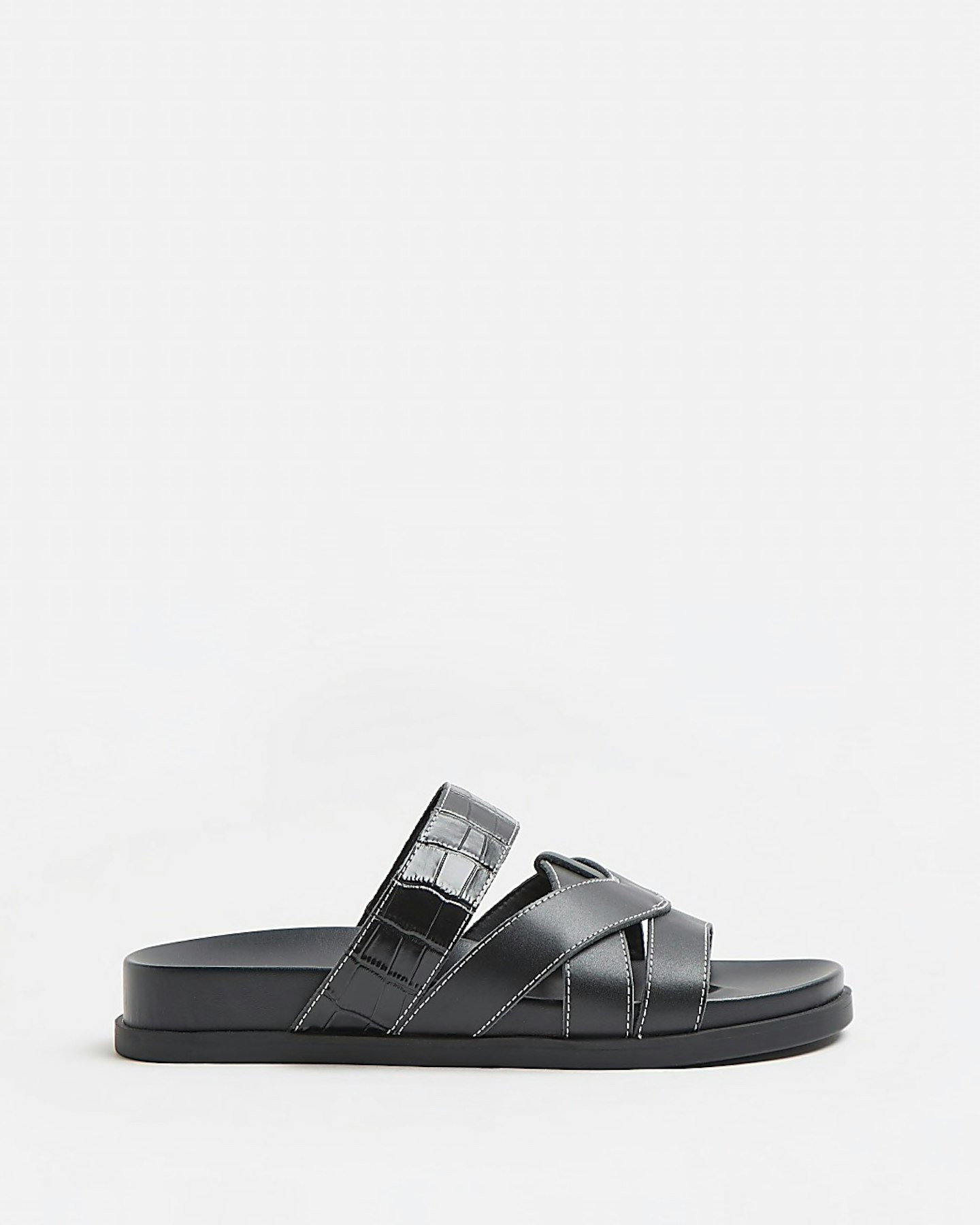 river island best buys Leather Cross Over Sandals, £50