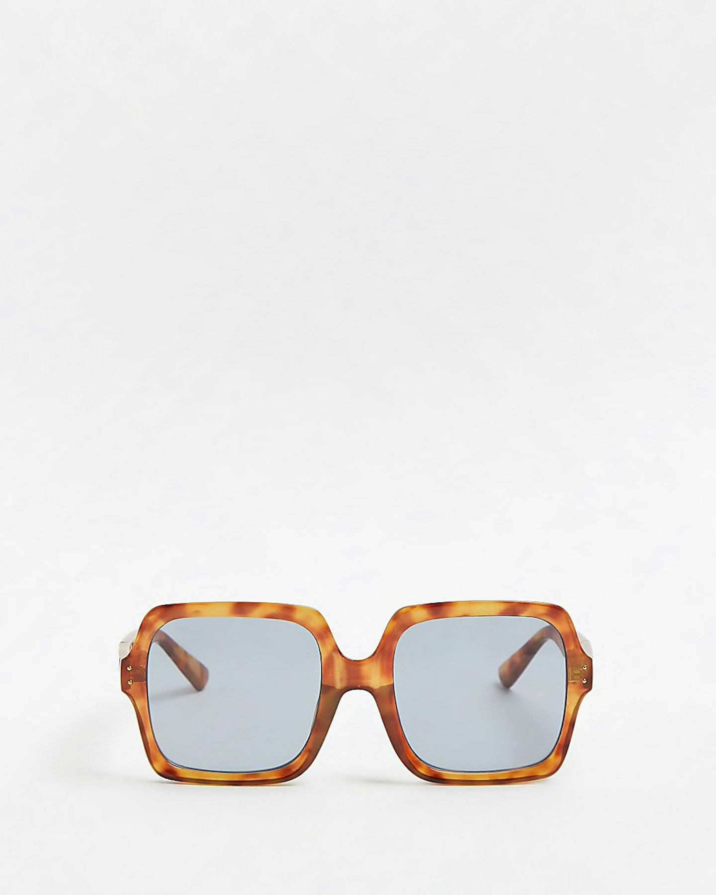 river island best buys Orange Tortoishell Oversized Sunglasses, £16