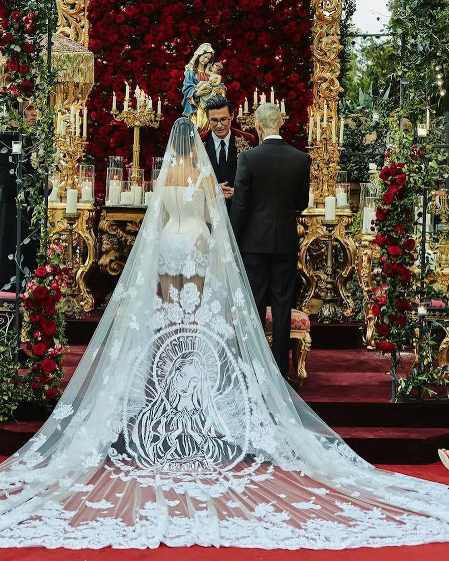 Kourtney Kardashian wedding dress
