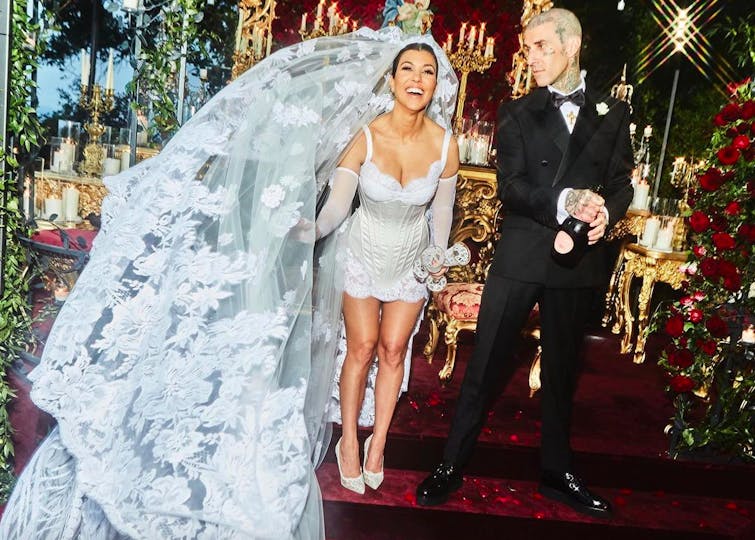 Kourtney Kardashian Wore A Dolce & Gabbana Little White Dress For Wedding  Number Three | Grazia