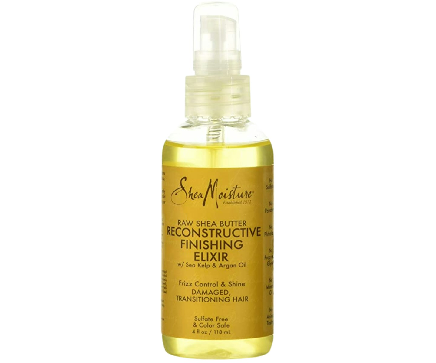 A picture of the Shea Moisture Reconstructive Finishing Elixir
