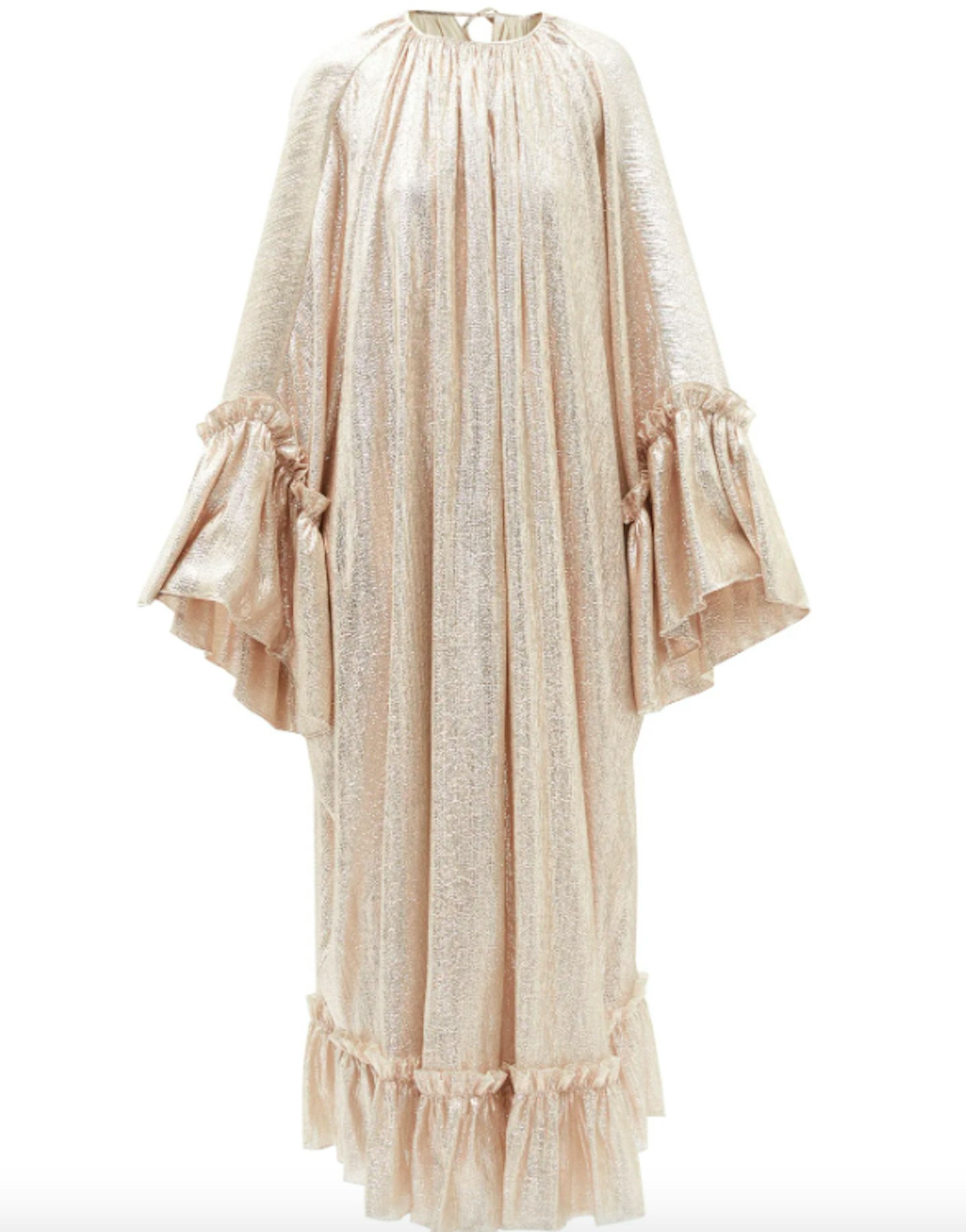 The Vampire's Wife, Susie Spooky Ruffled Wool-Blend Lamu00e9 Gown, £1,450