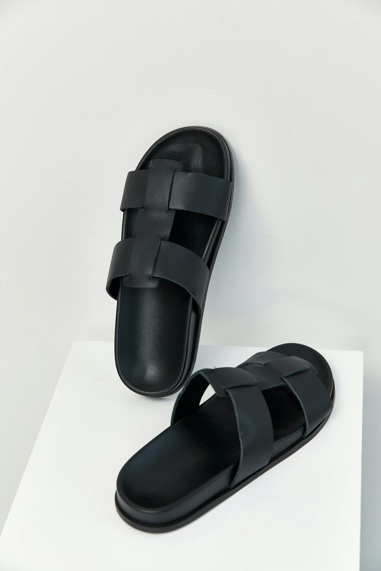 lunchtime shop Tuesday - St. Agni, Black Axel Leather Sandals, £185