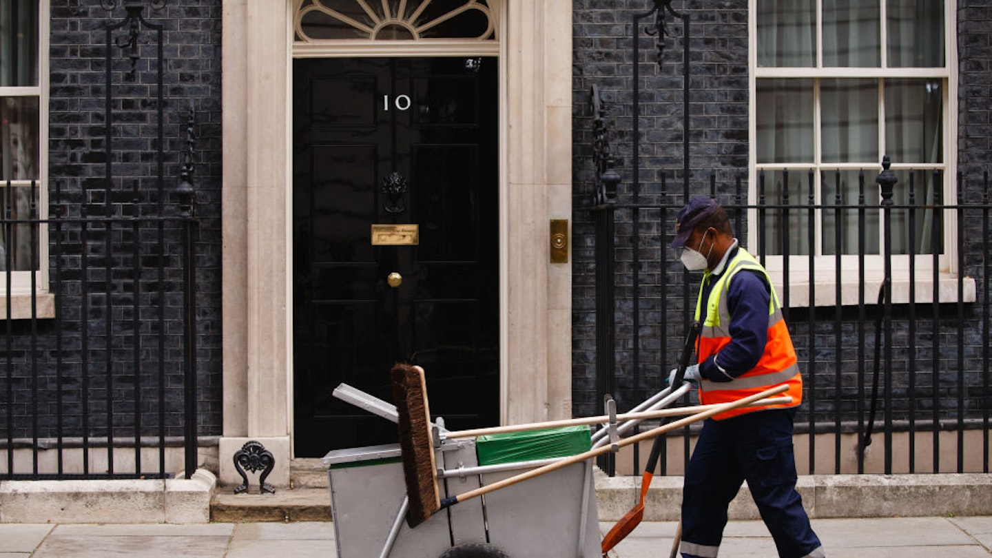Downing Street Cleaner Protest 
