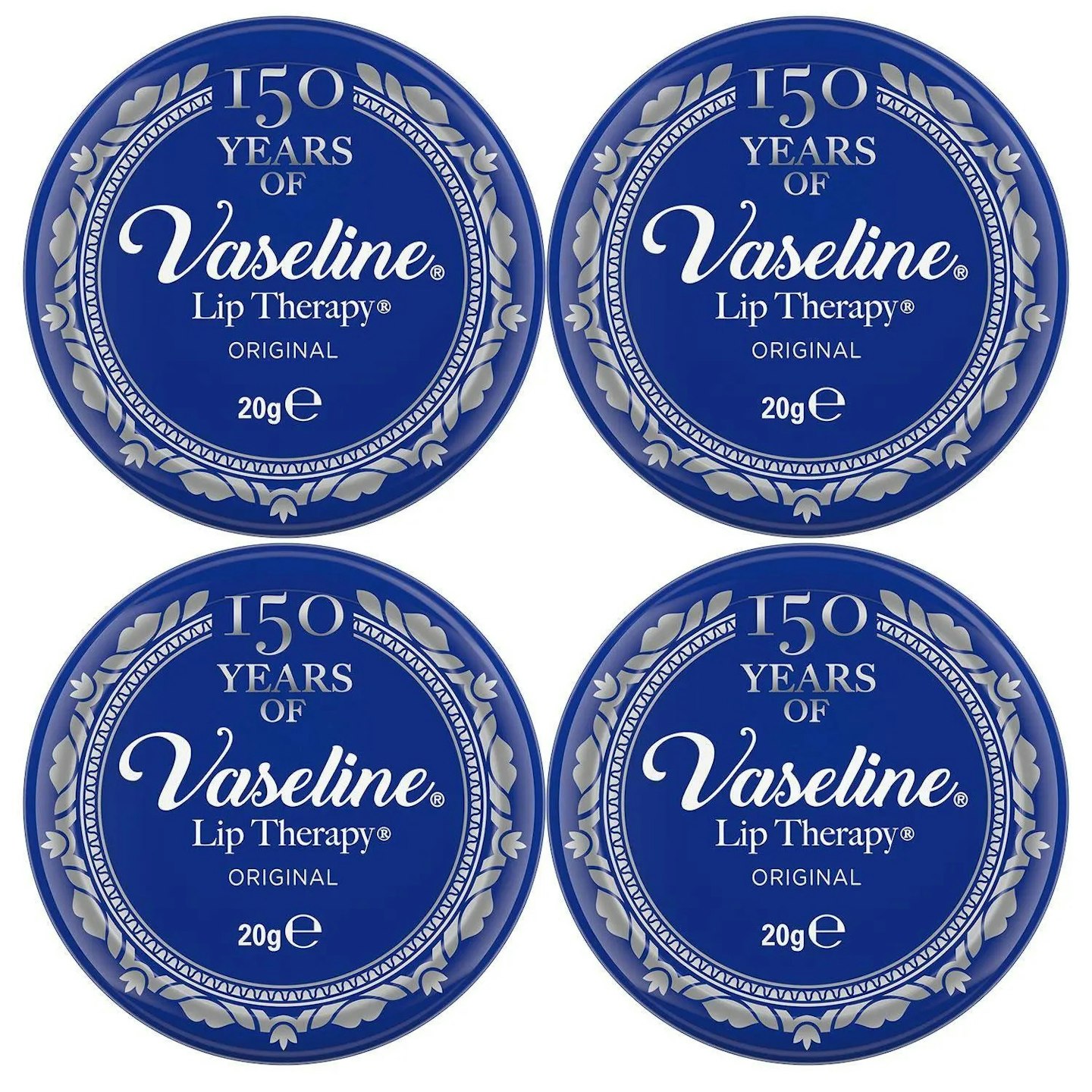 Vaseline Lip Therapy Petroleum Jelly, Original x 4, £8.99