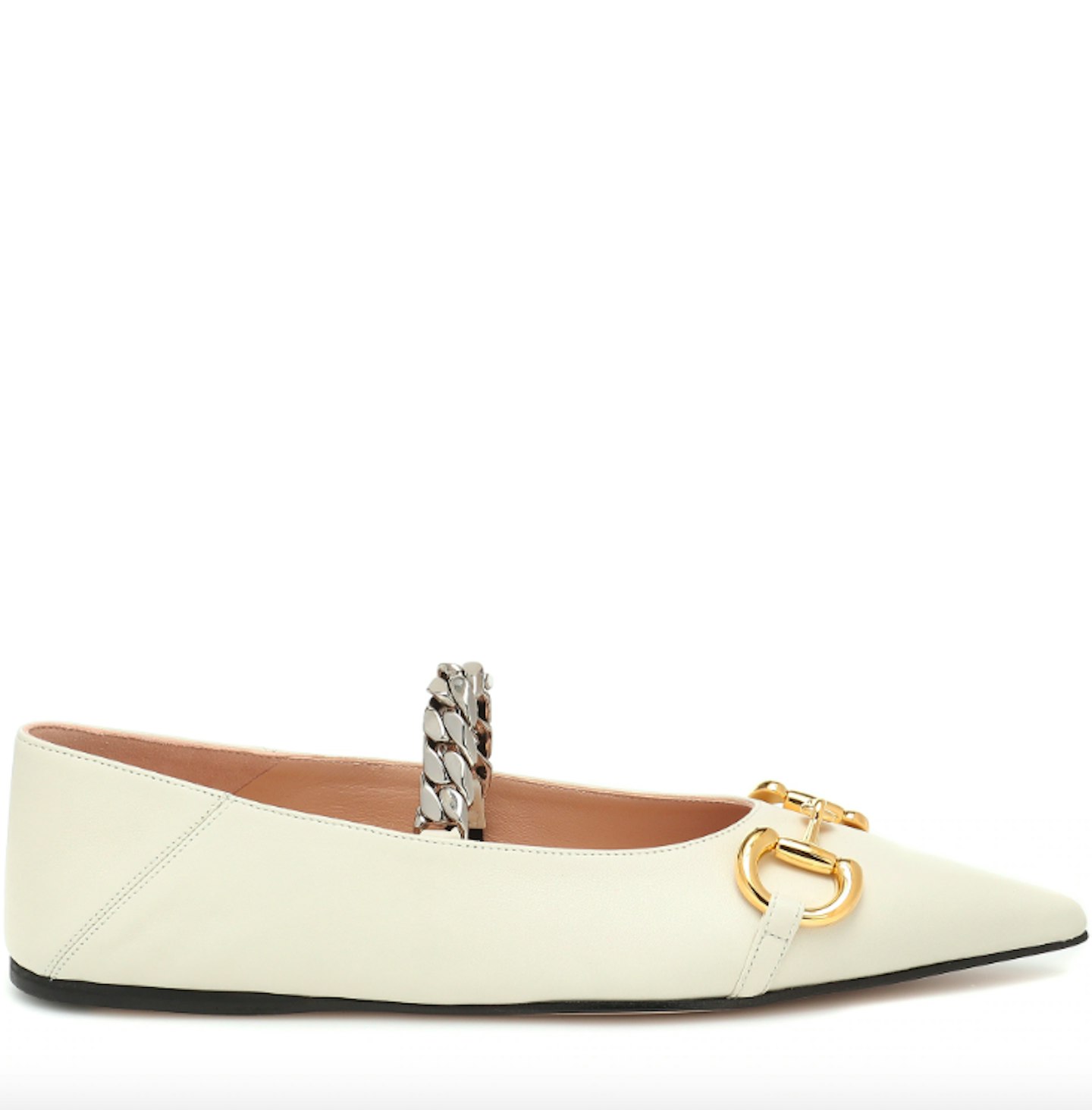 Gucci, Horsebit Leather Ballet Flats, £610