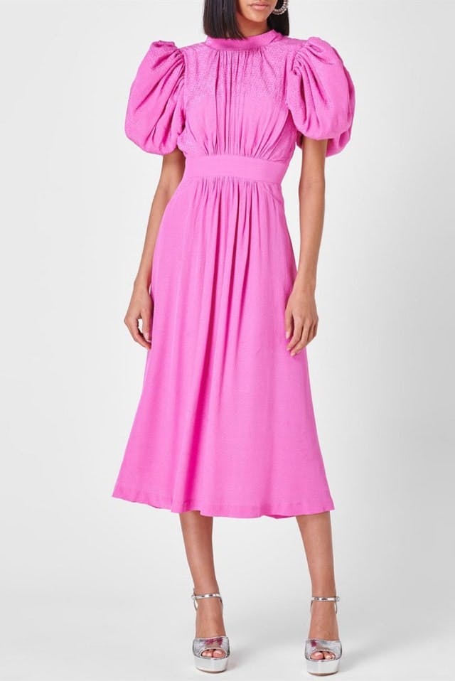 ZARA Blogger Favorite Pink Asymmetric Dress - Dresses