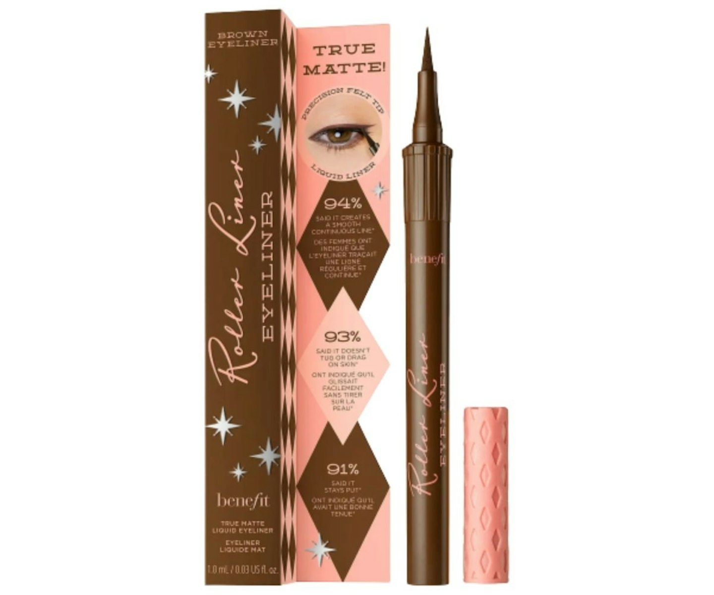 A picture of the Benefit Roller Liner in Brown