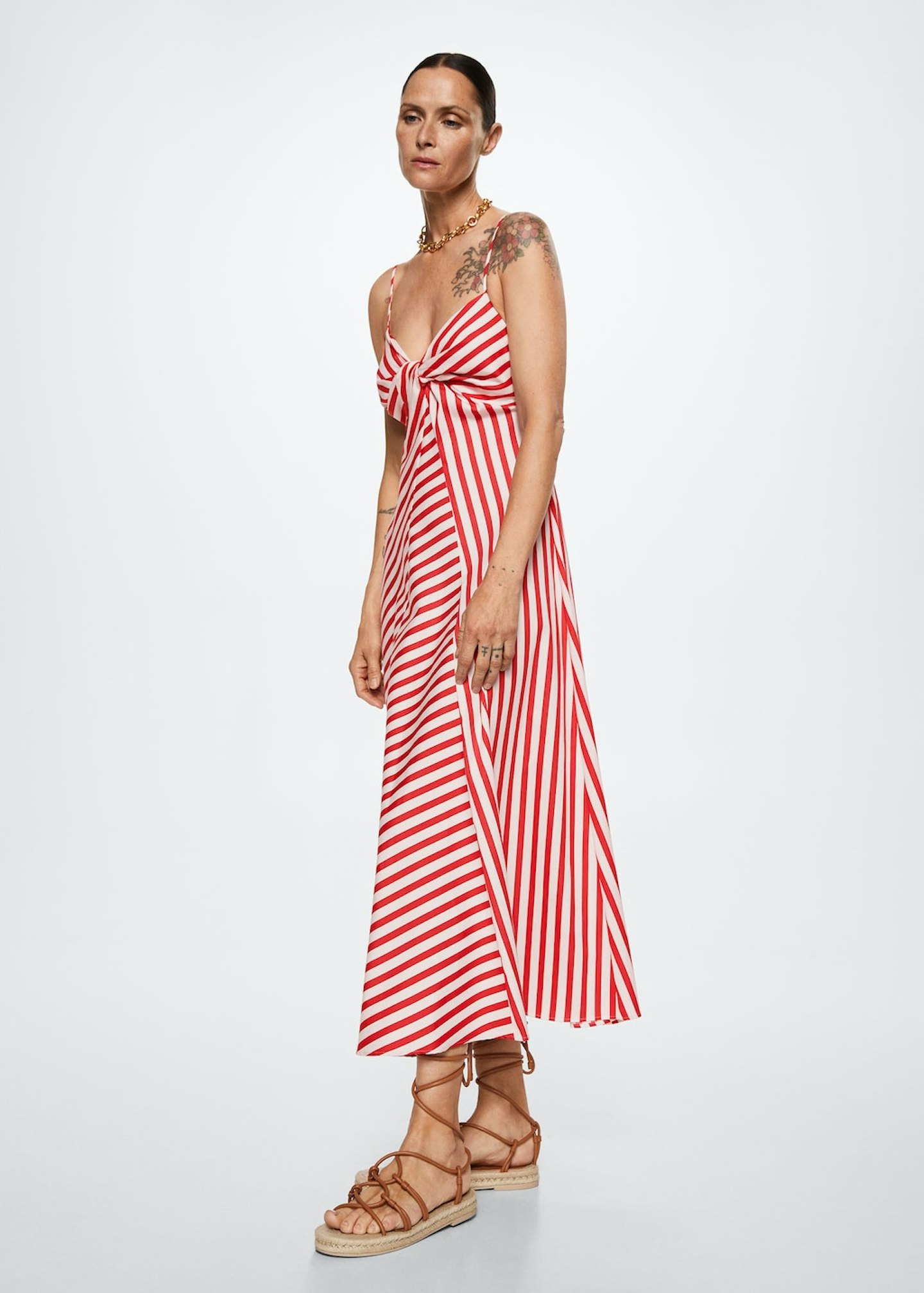 jubilee weekend Mango, Striped Cotton Blend Dress, £59.99