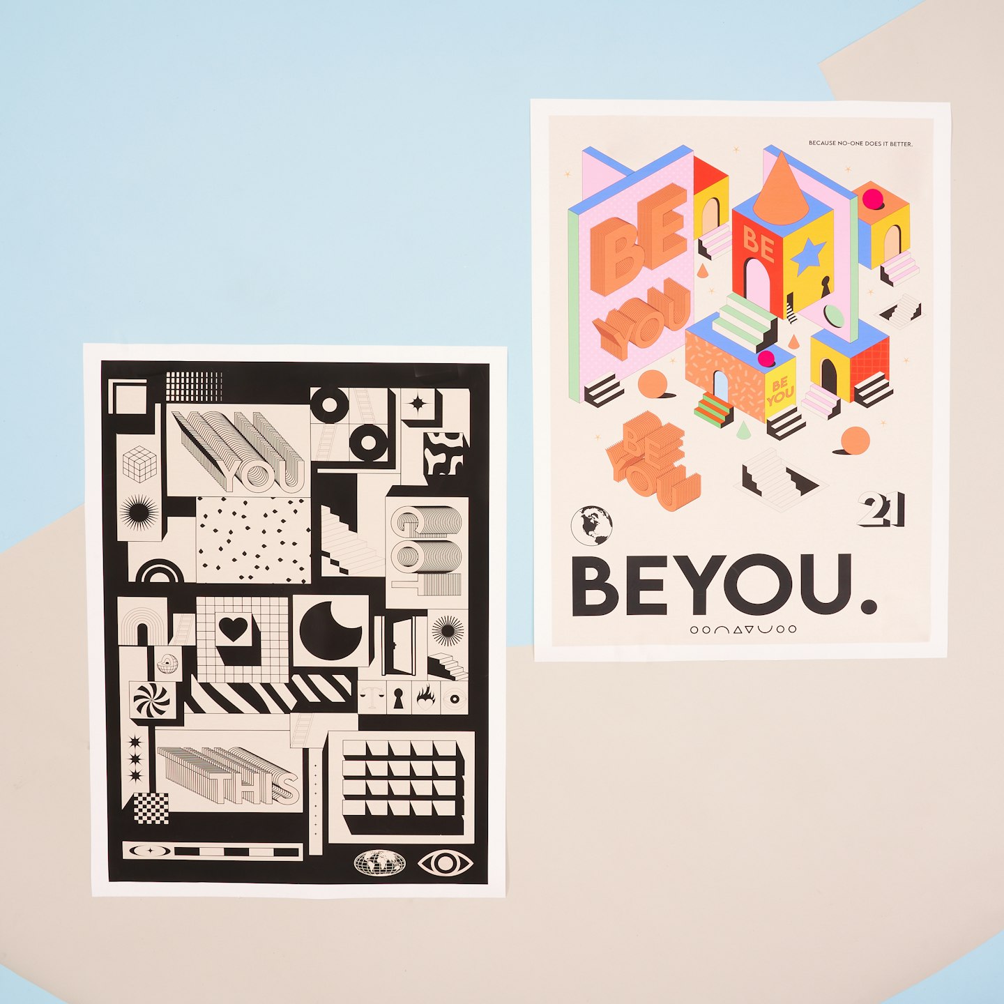 You Got This and Be You Art Prints, Fy