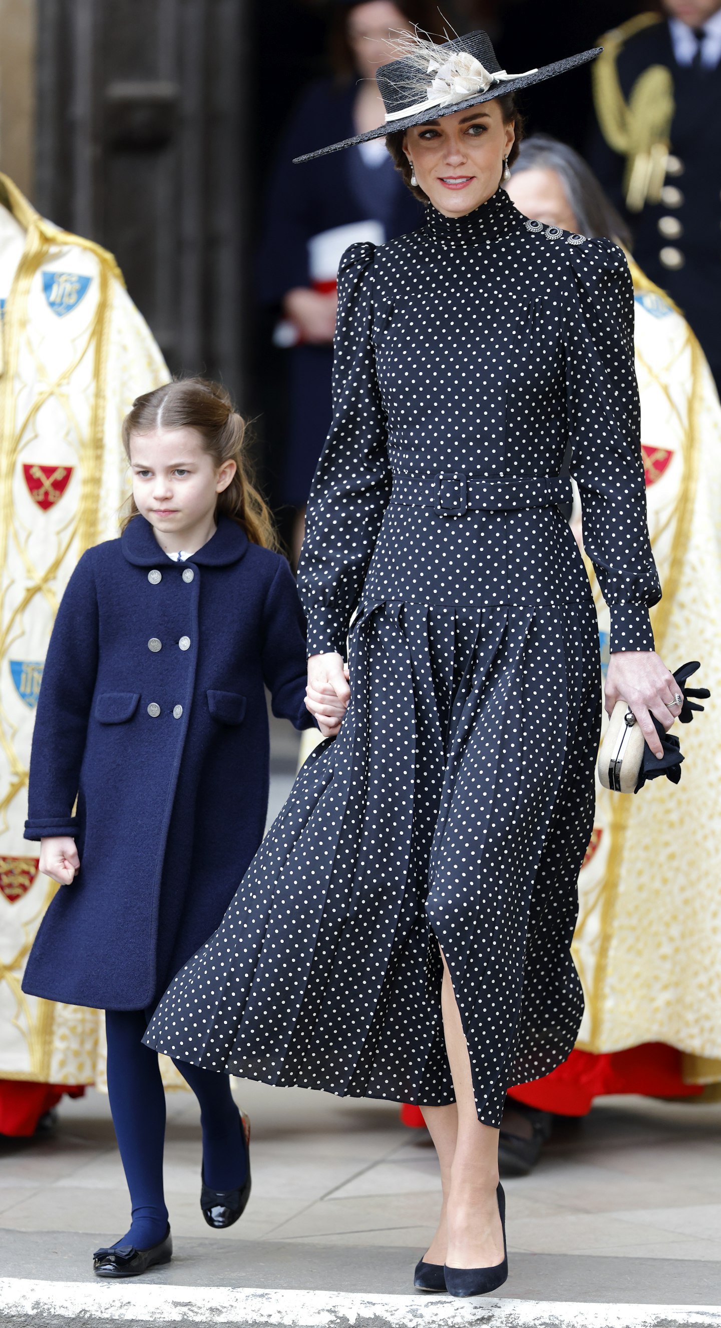 Kate Middleton and Princess Charlotte polka dot