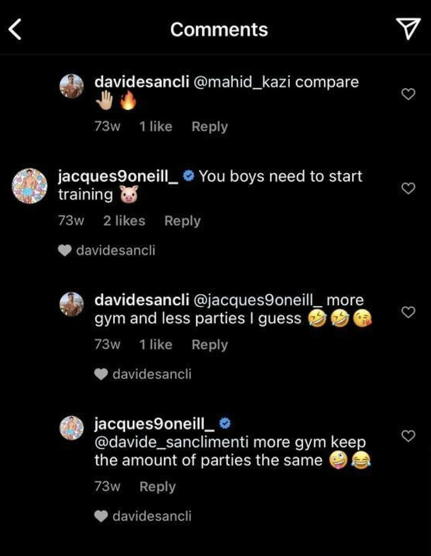 Jacques Davide Instagram Love Island