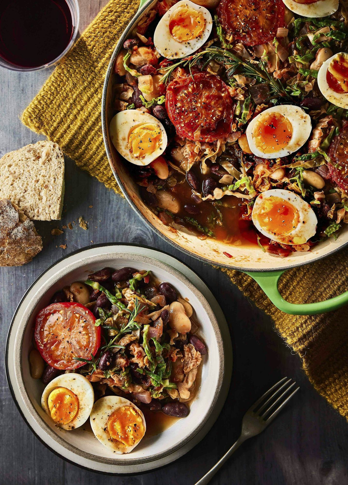 Campfire beans and eggs recipe from the October issue of LandScape magazine.