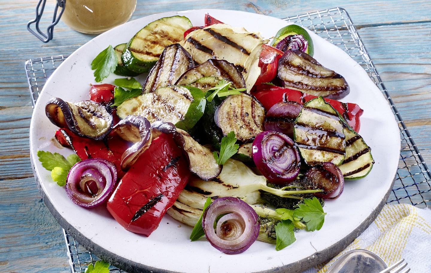 Grilled vegetables for a barbecue