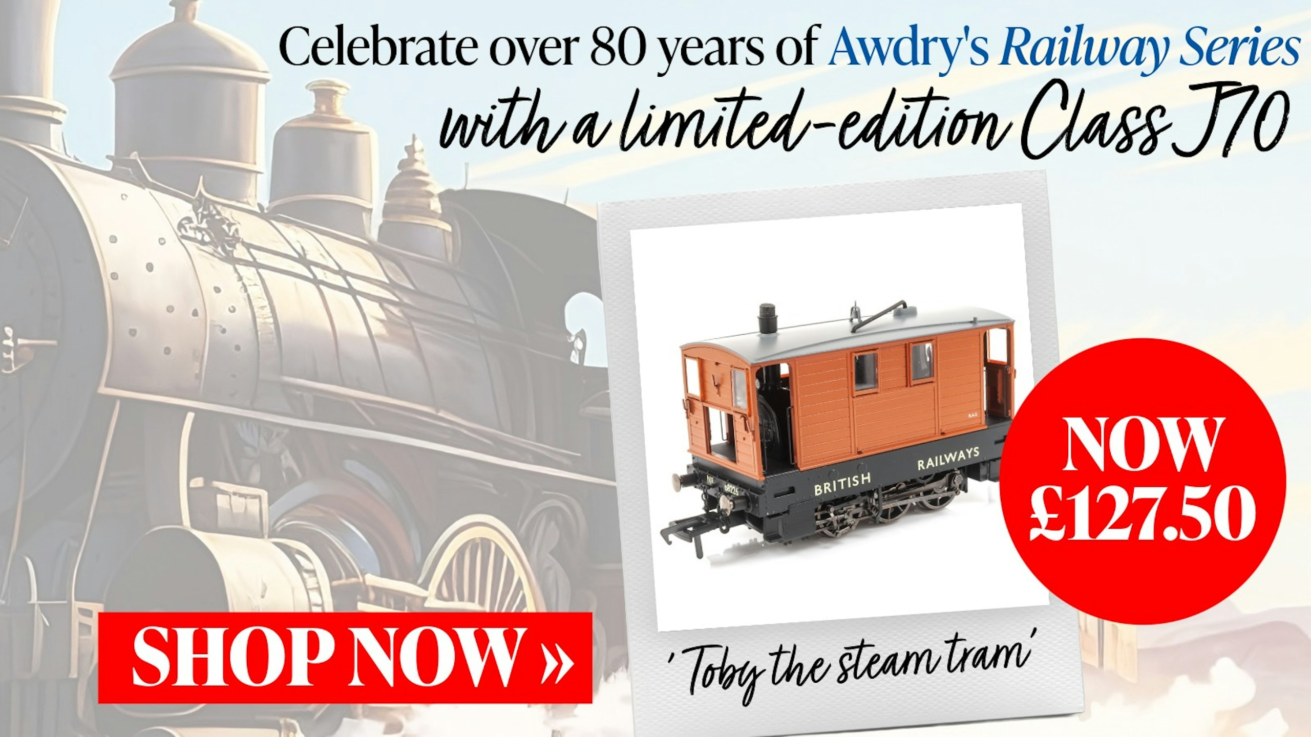 Celebrate over 80 years of Awdry's Railway Series with a limited-edition J70