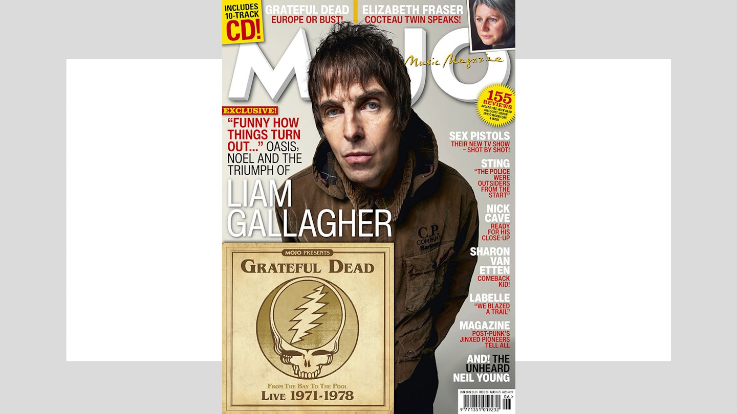 MOJO 343 cover, featuring Liam Gallagher