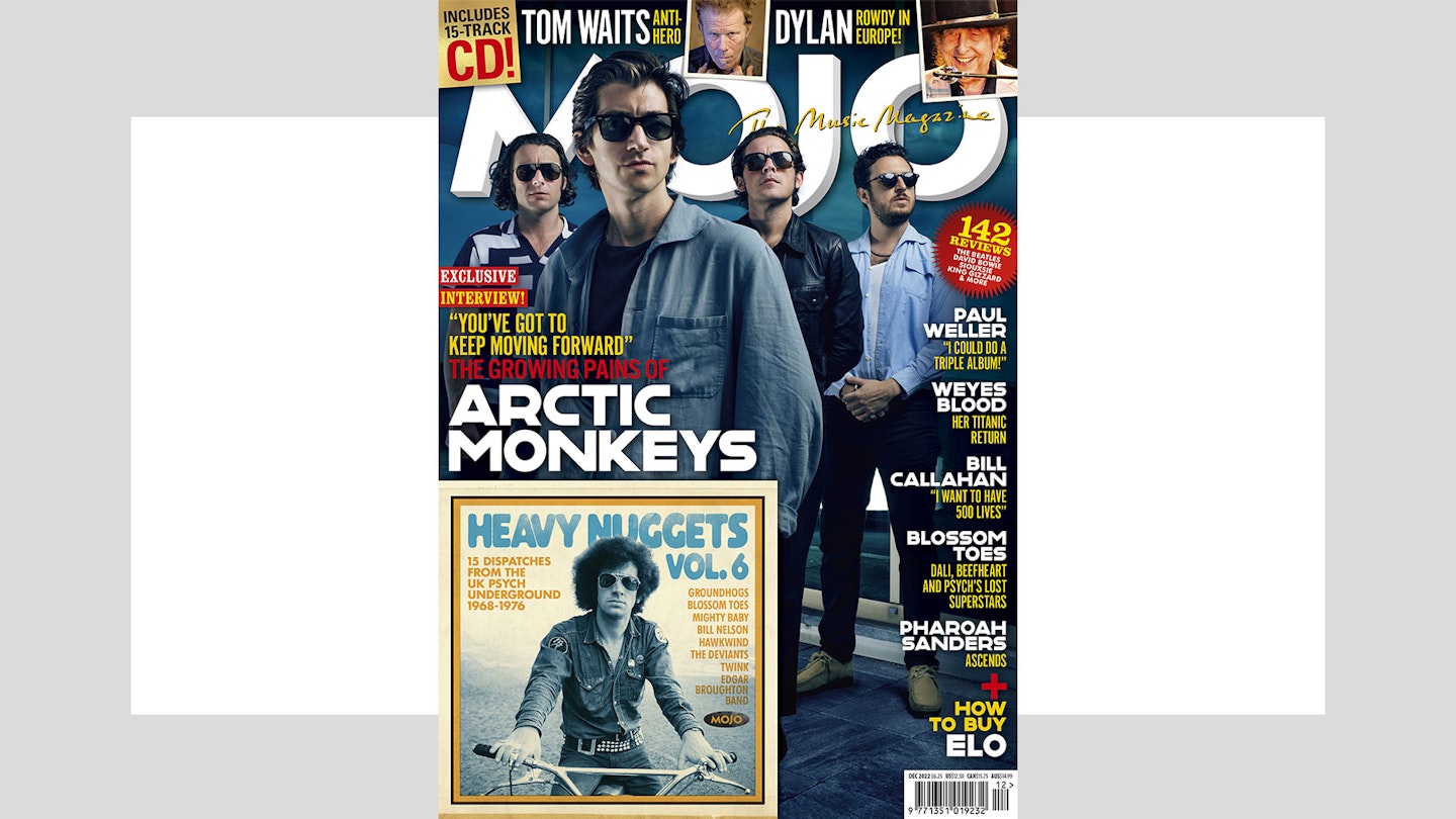MOJO 349, cover featuring Arctic Monkeys