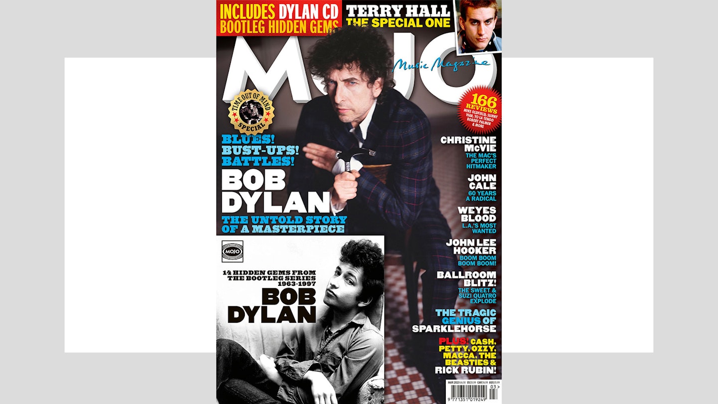 MOJO 352 cover, featuring Bob Dylan