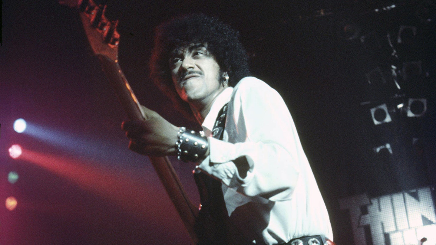 Thin Lizzy's Phil Lynott on stage