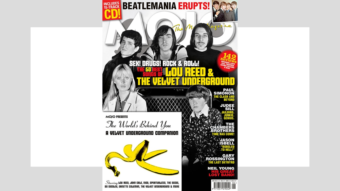 MOJO 355 cover, featuring Lou Reed and The Velvet Underground