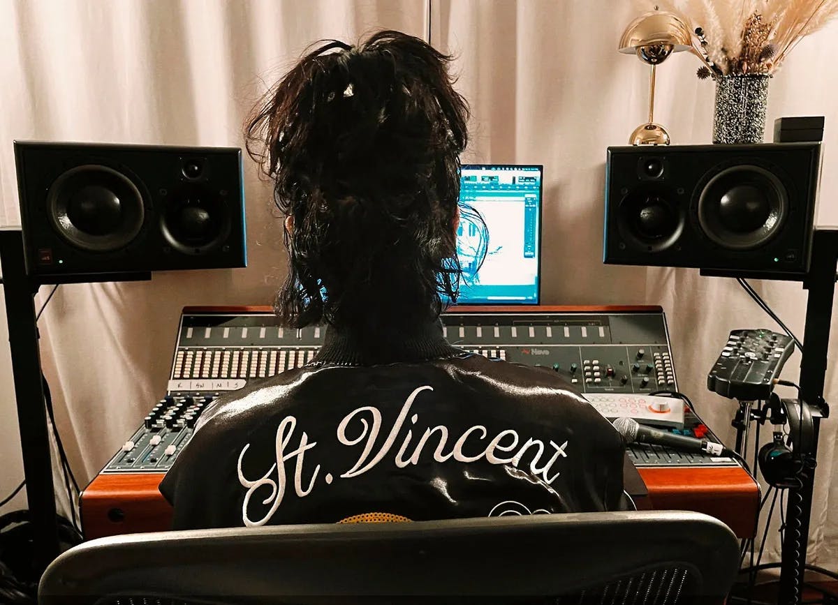 St Vincent All Born Screaming Exclusive It S Darker And Harder And   St Vincent Studio Pic 1.webp