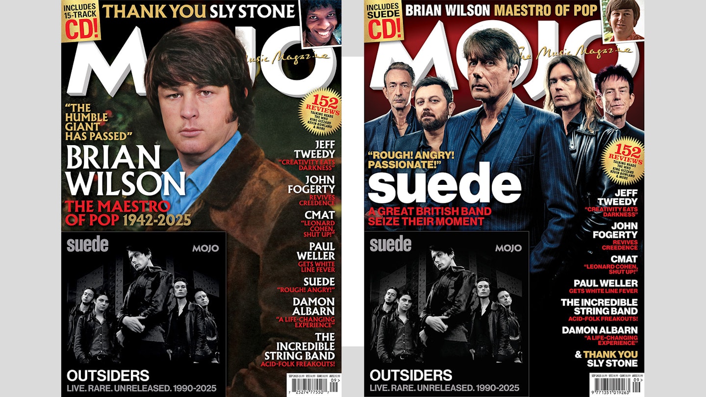 MOJO 382 covers, featuring Brian Wilson and Suede