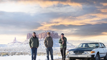 james tim and chris Rover SD1 across america