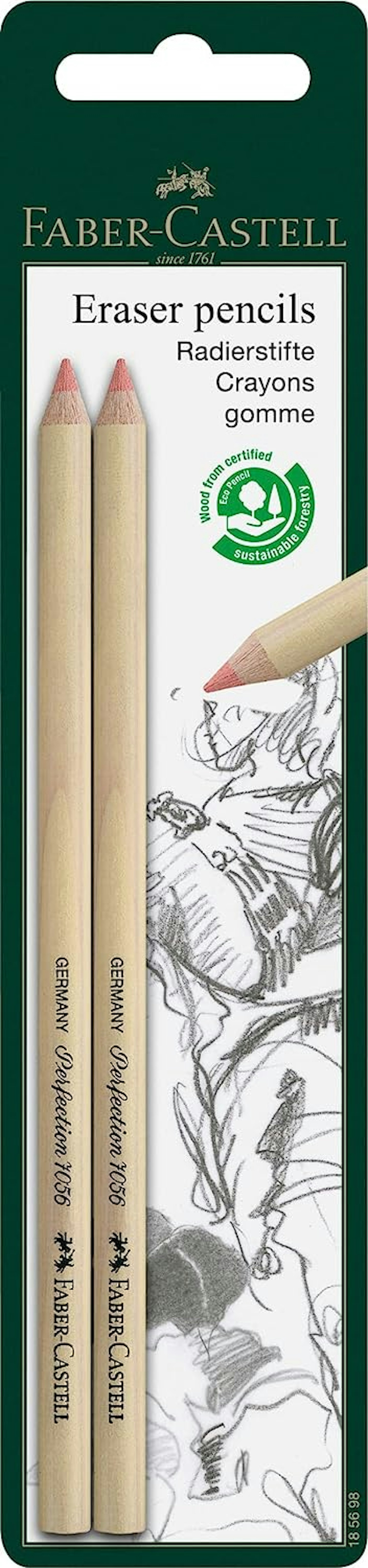 Faber-Castell Eraser Pencils (Pack of 2)