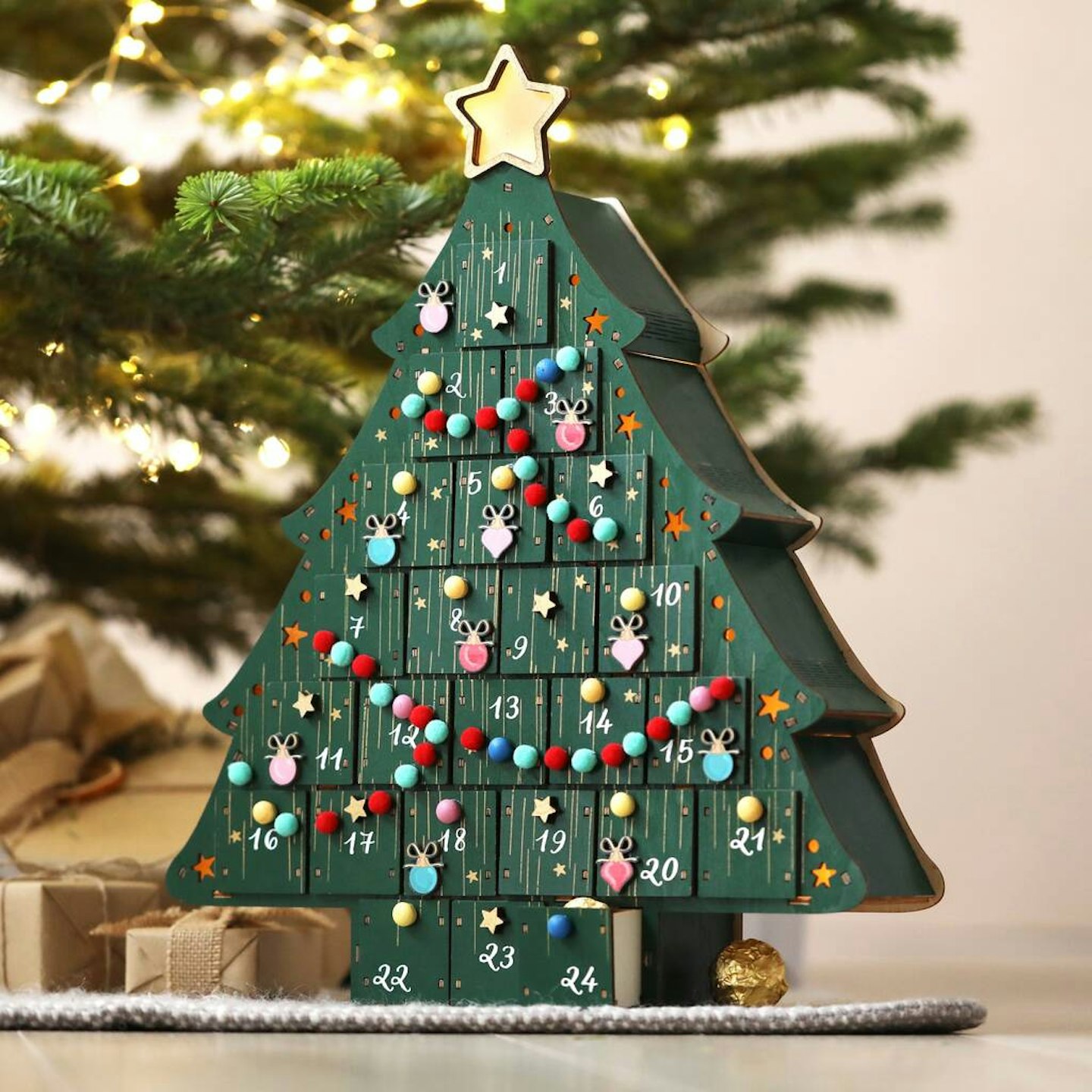 Fill Your Own LED Christmas Tree Advent Calendar