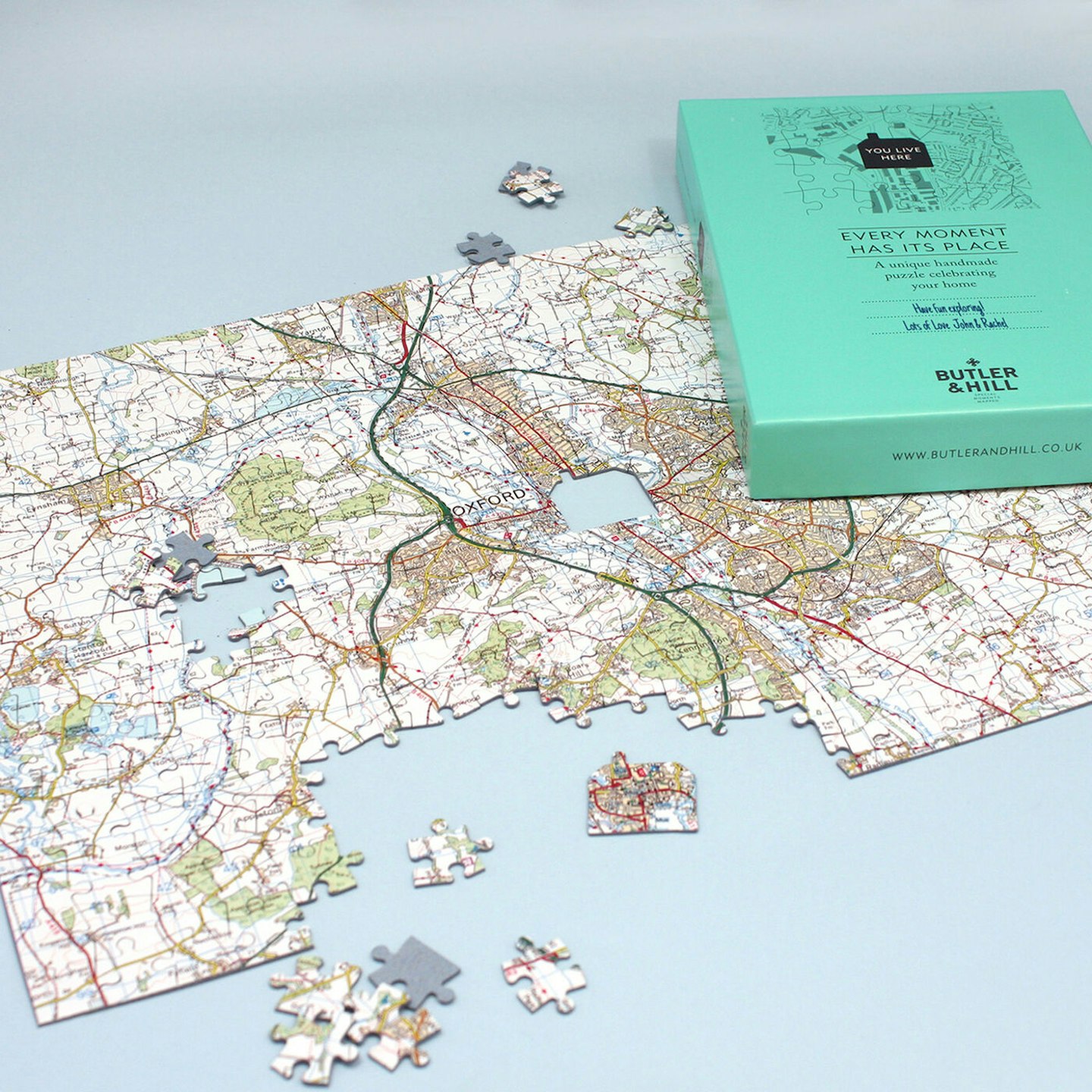 Personalised Postcode Jigsaw Puzzle from Butler and Hill