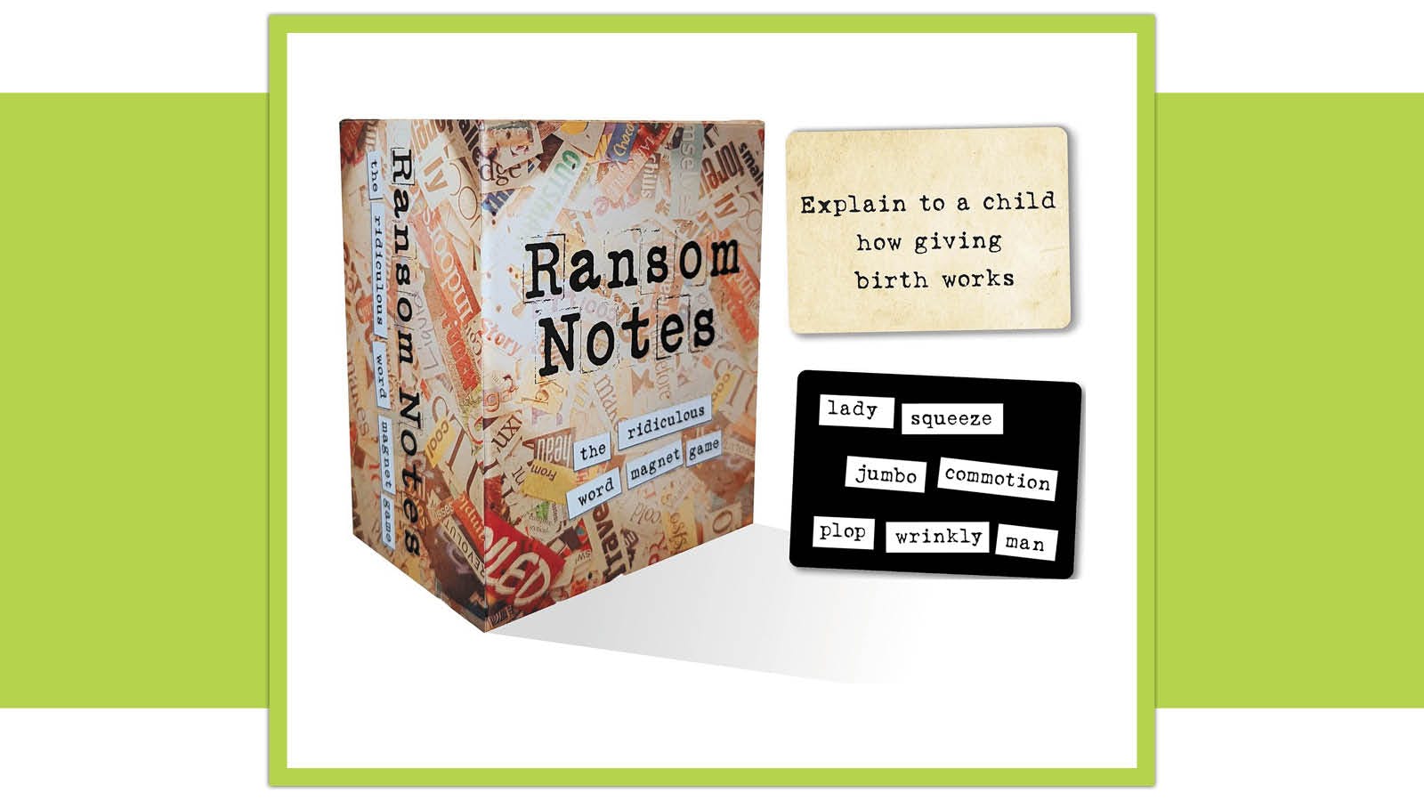 RANSOM NOTES - THE RIDICULOUS hot WORD MAGNET GAME - NEW SEALED