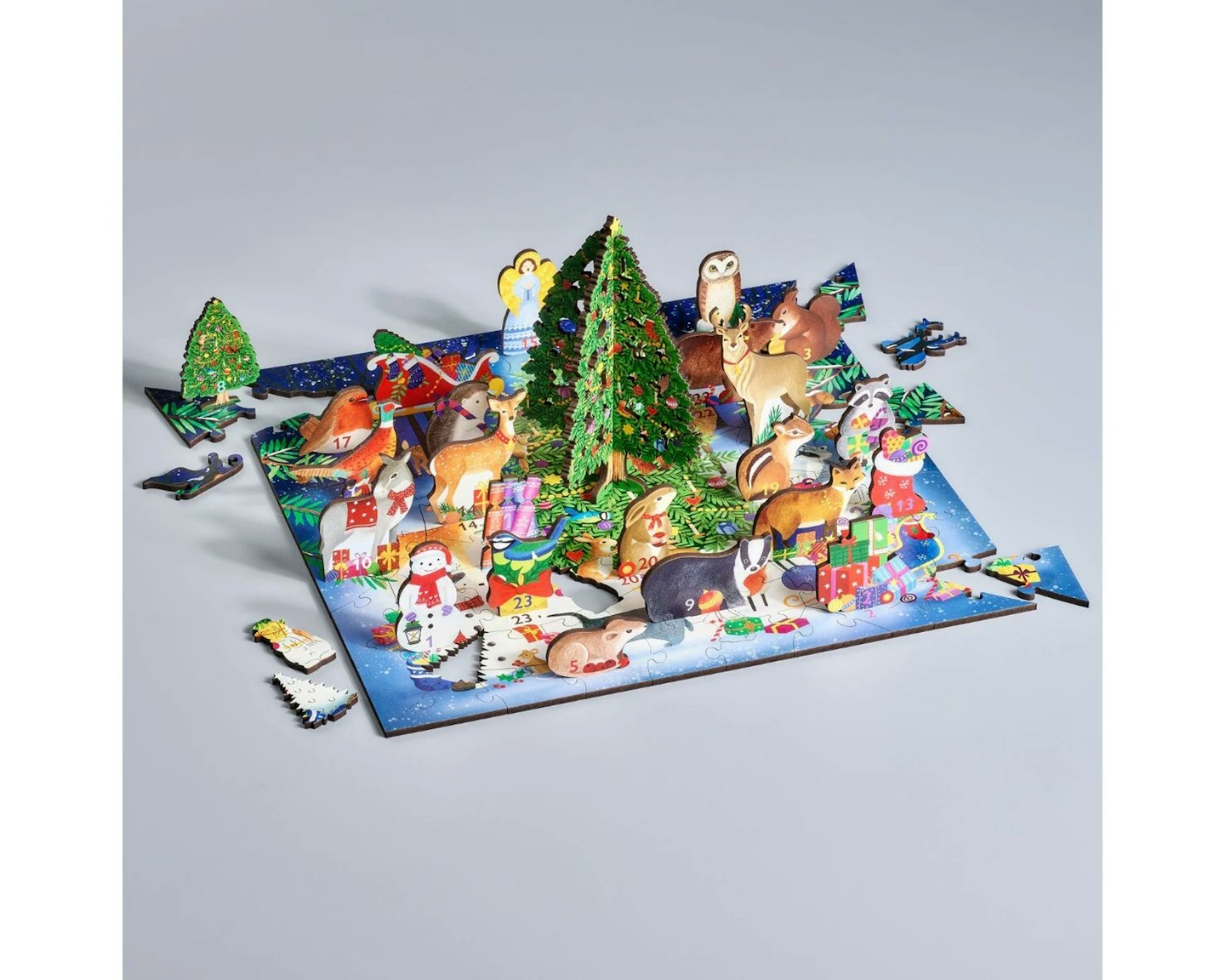 Winter Woodland - Advent Calendar with 25 Stand Up Pieces