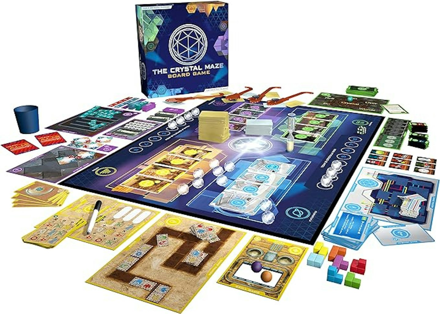 Crystal Maze board game box and contents