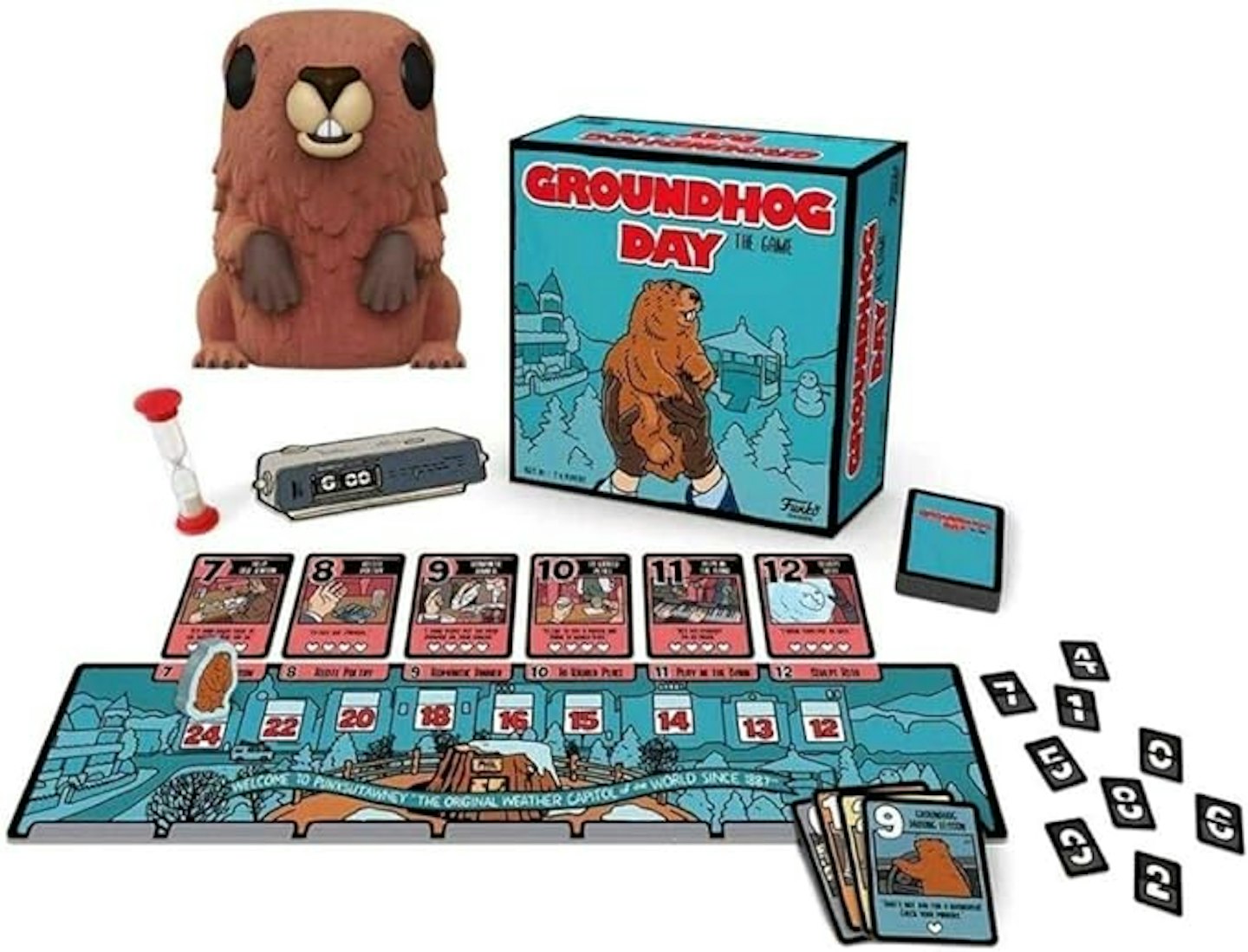 Groundhog Day board game box and contents
