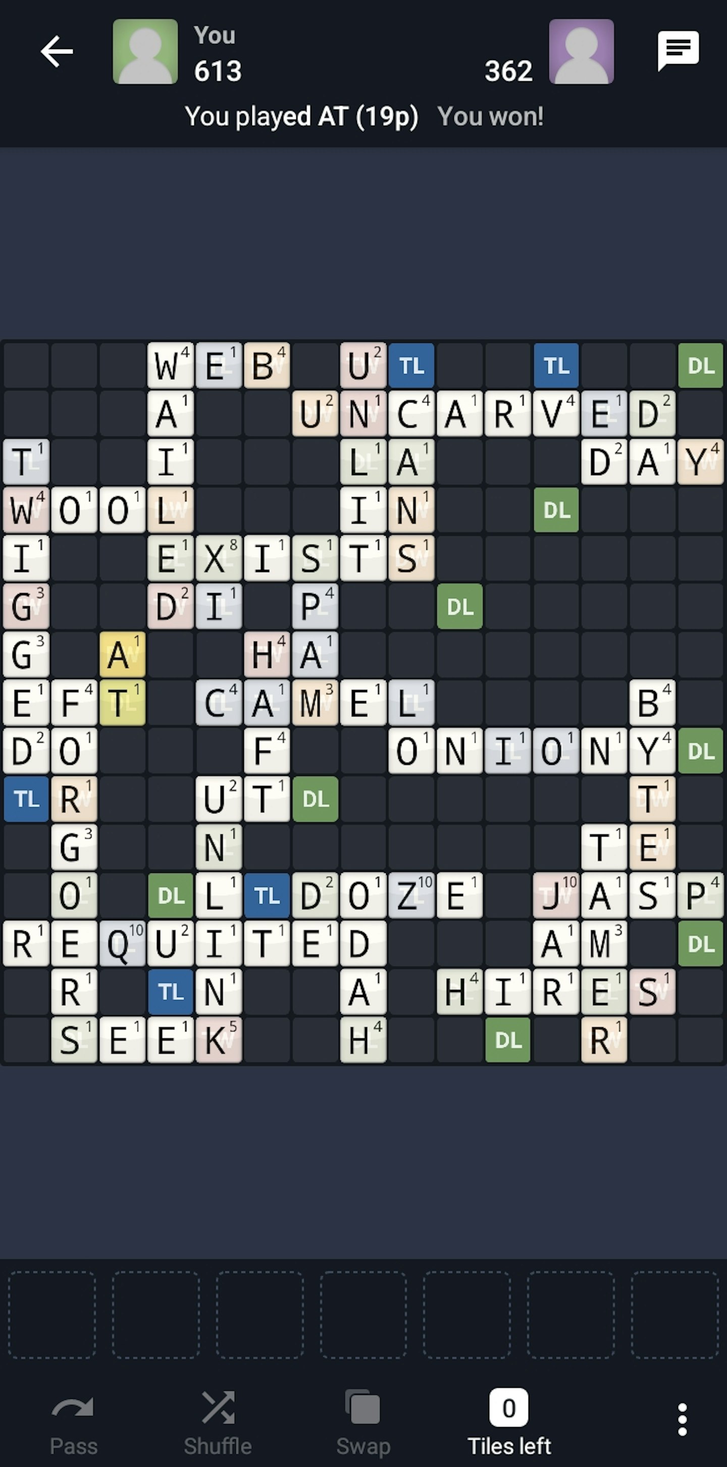 Wordfeud game image