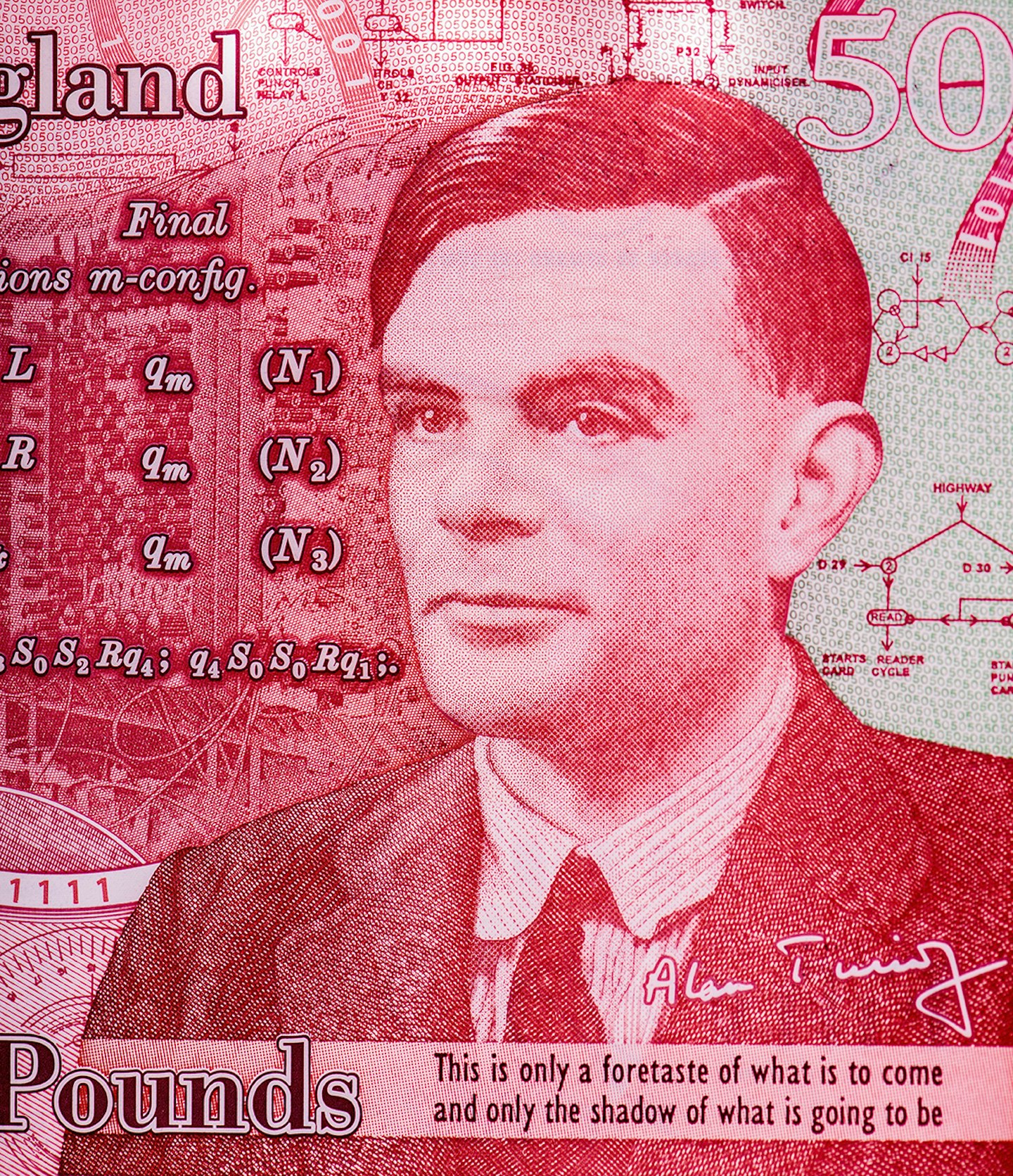 Alan Turing £50 note