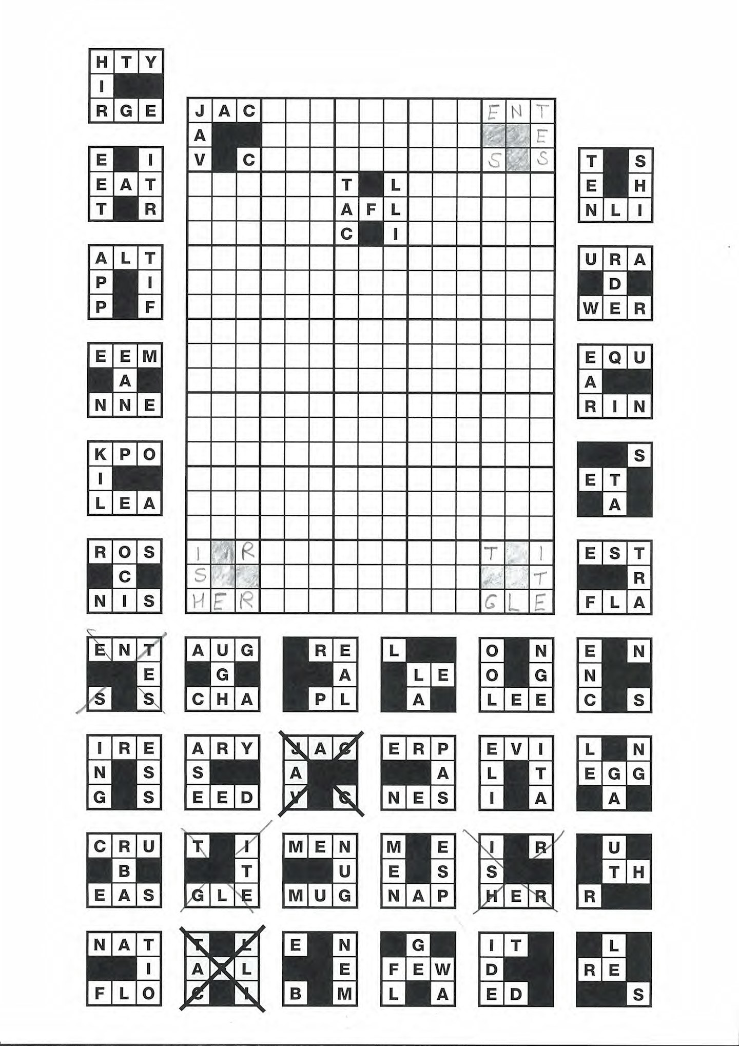 Bits and Pieces example grid 1