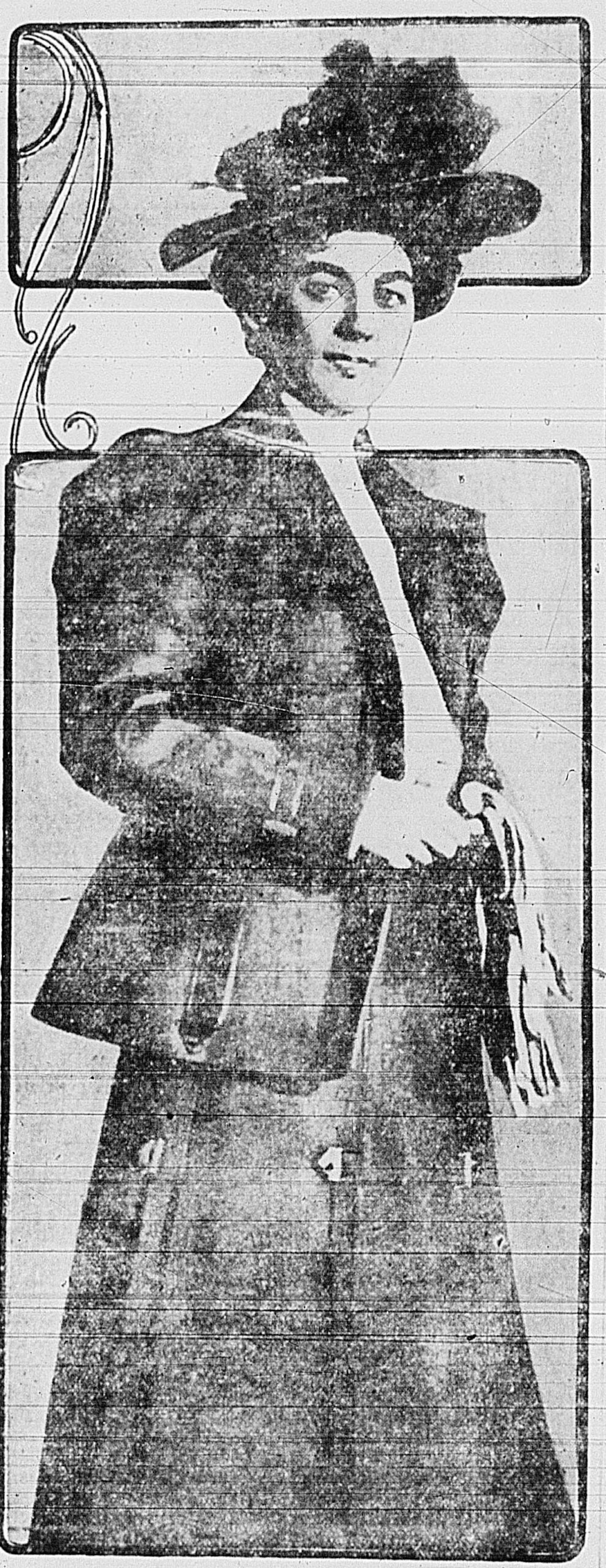 Elizabeth Magie newspaper image 1906