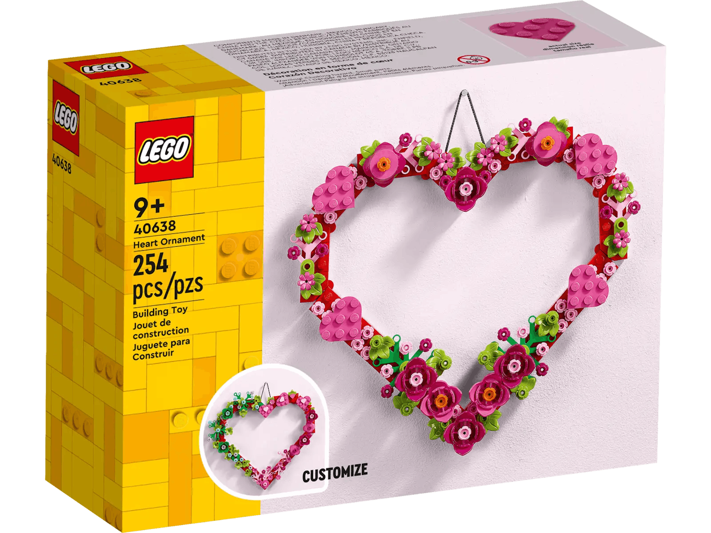 LEGO Heart Ornament box