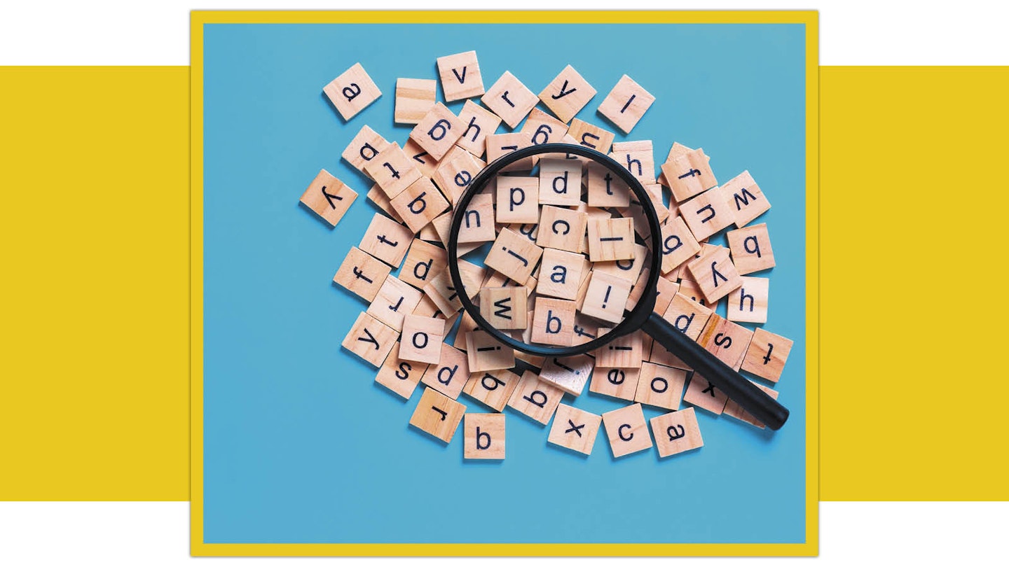 Quick Crossword Word Answers Magnifying glass and letter tiles