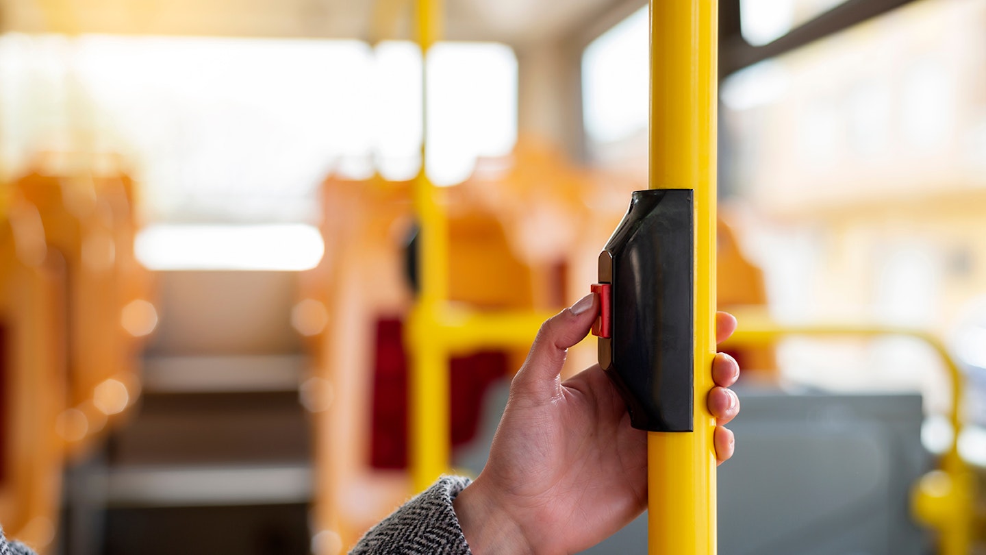 woman Pressing Stop Button On Bus How to play Stop The Bus Game