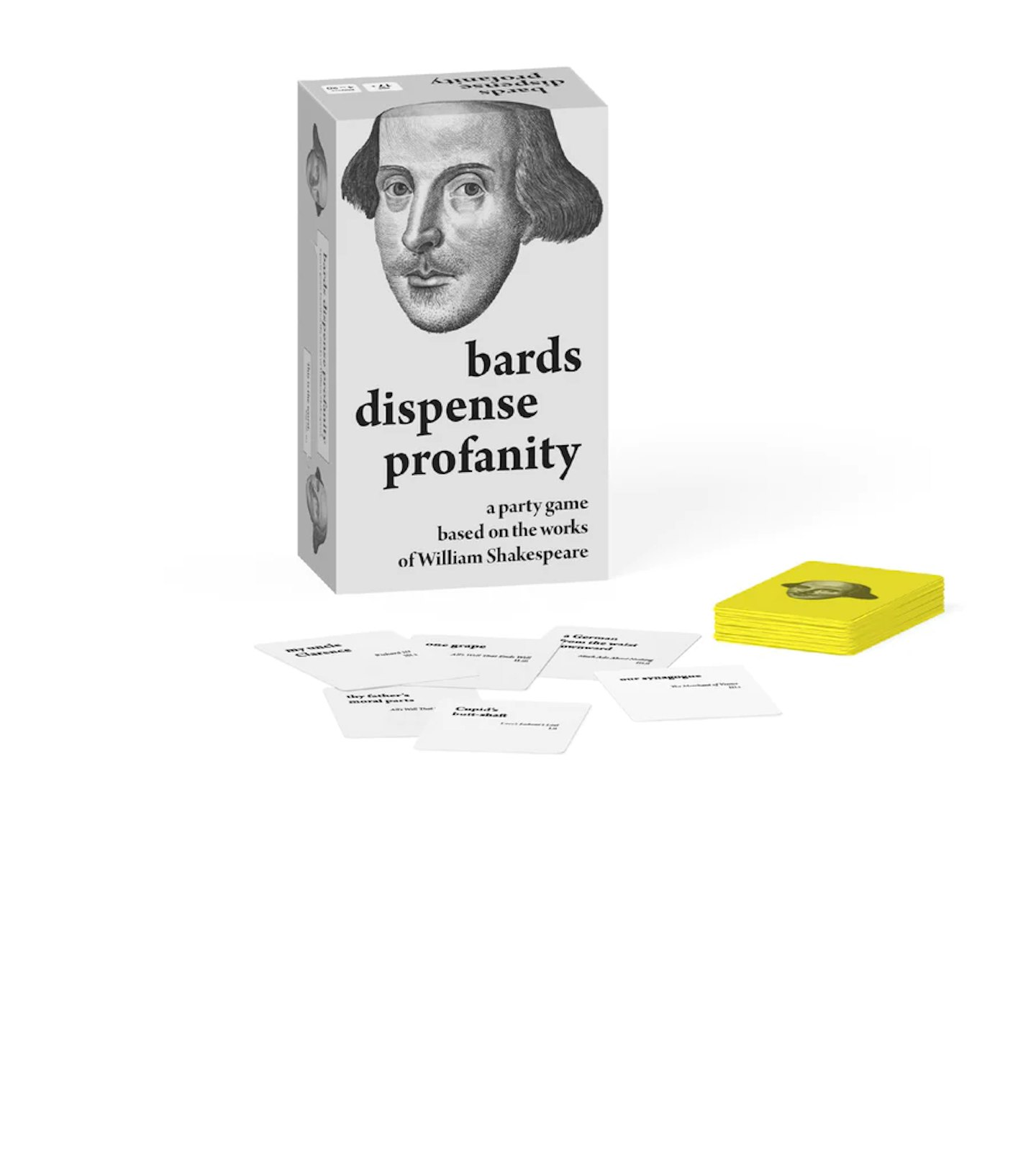 Bards Dispense Profanity box and cards