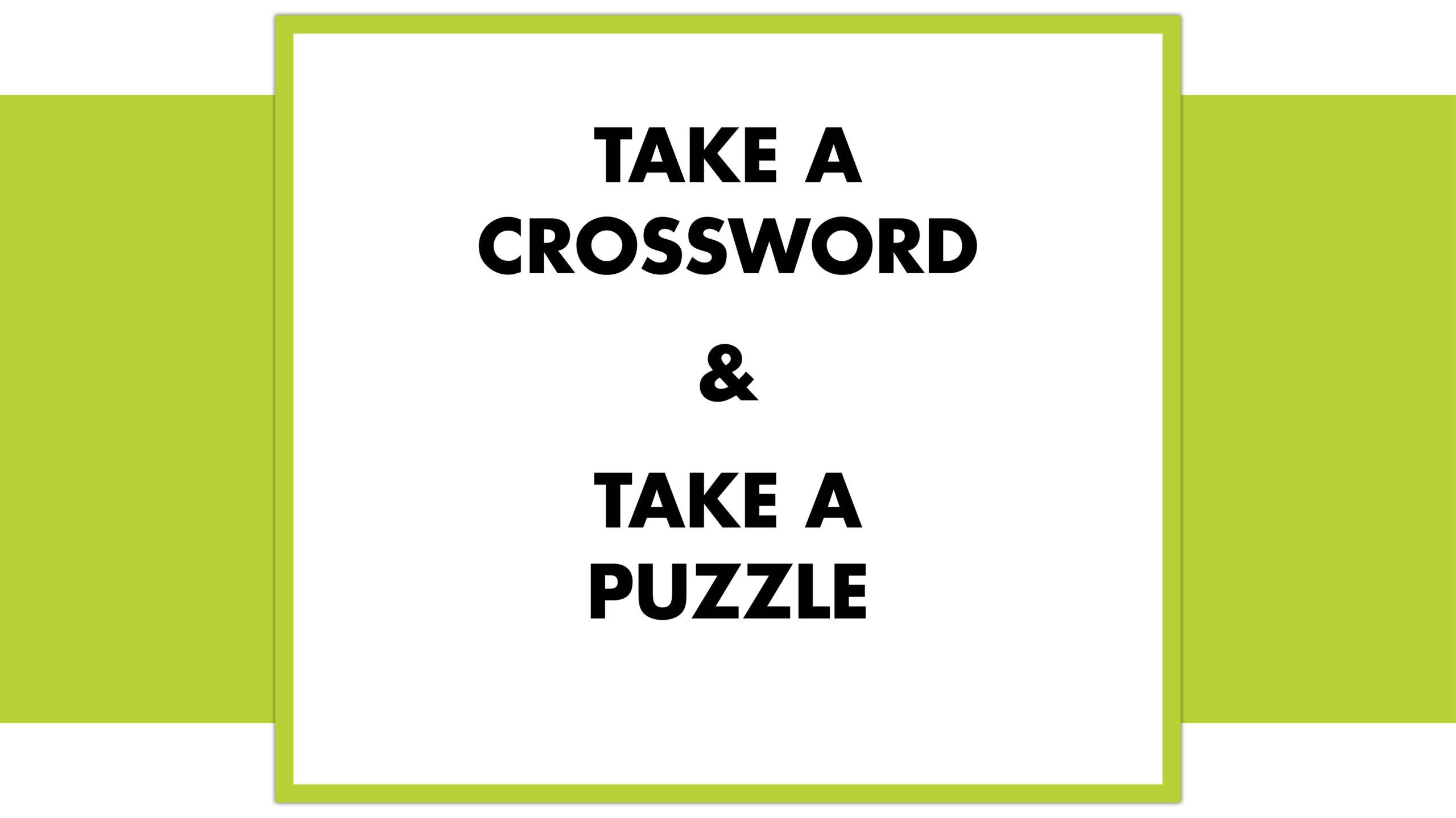 Take a Crossword Take a Puzzle Winners Competitions PuzzlesHQ