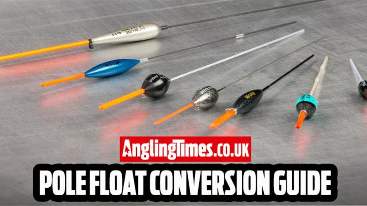 Pole float conversion chart