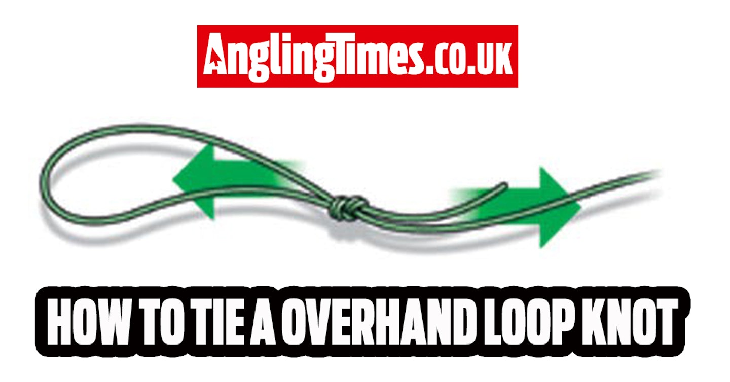 How to tie the overhand loop fishing knot