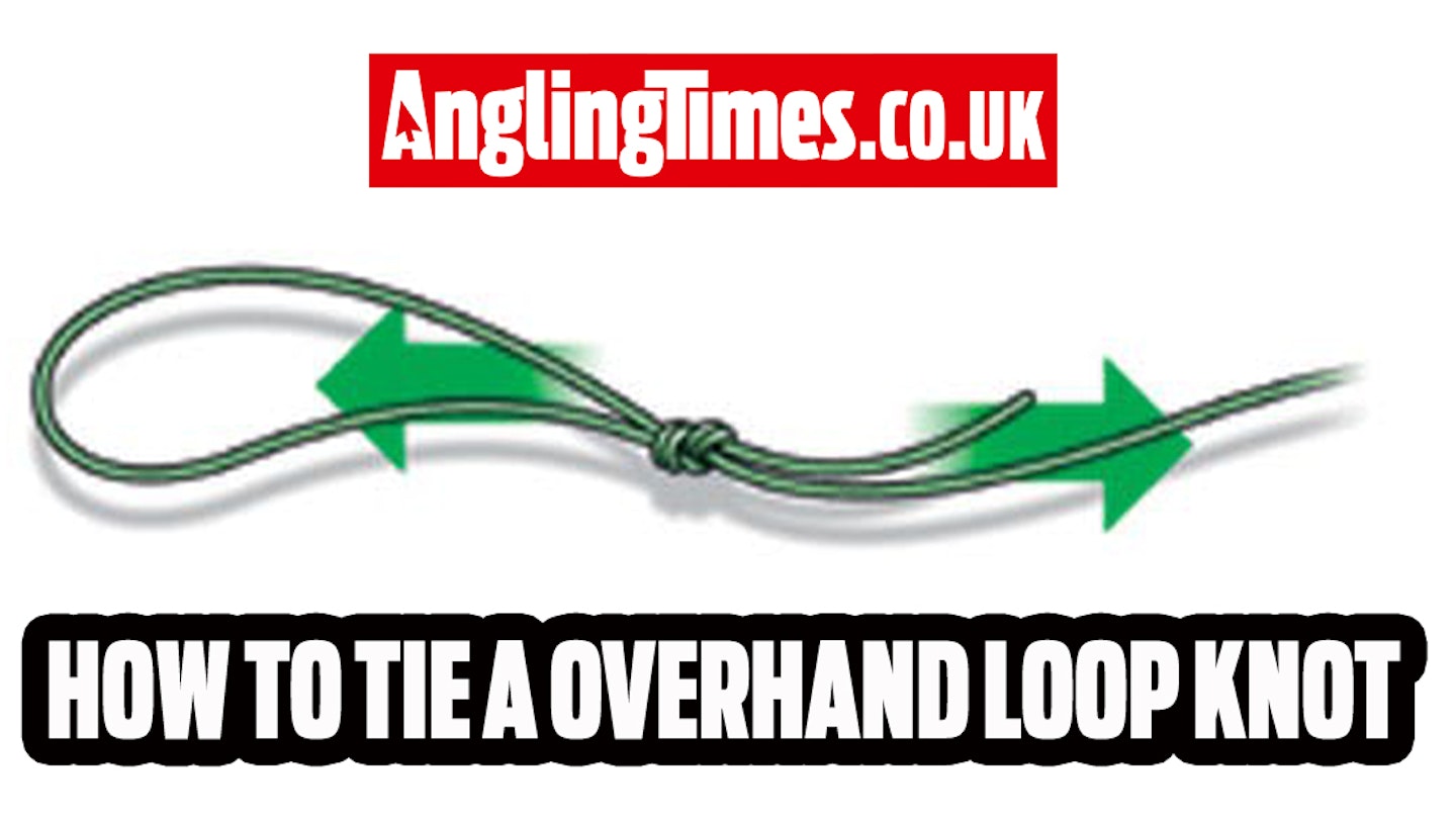 How to tie the overhand loop fishing knot
