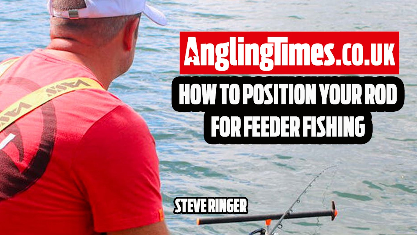 How to position your rod when feeder fishing