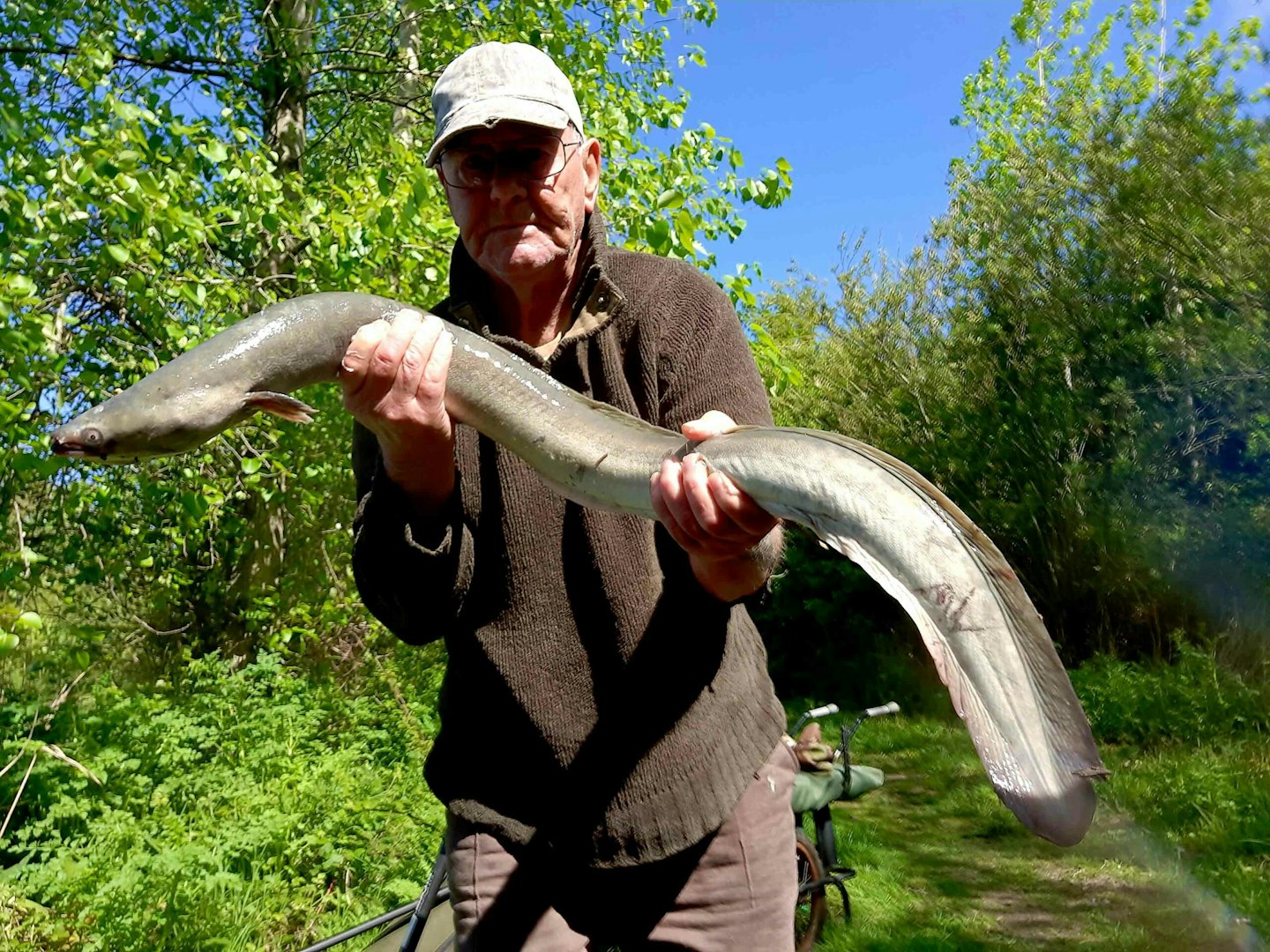 This eel was as strong as a bull” – Dick Stewart