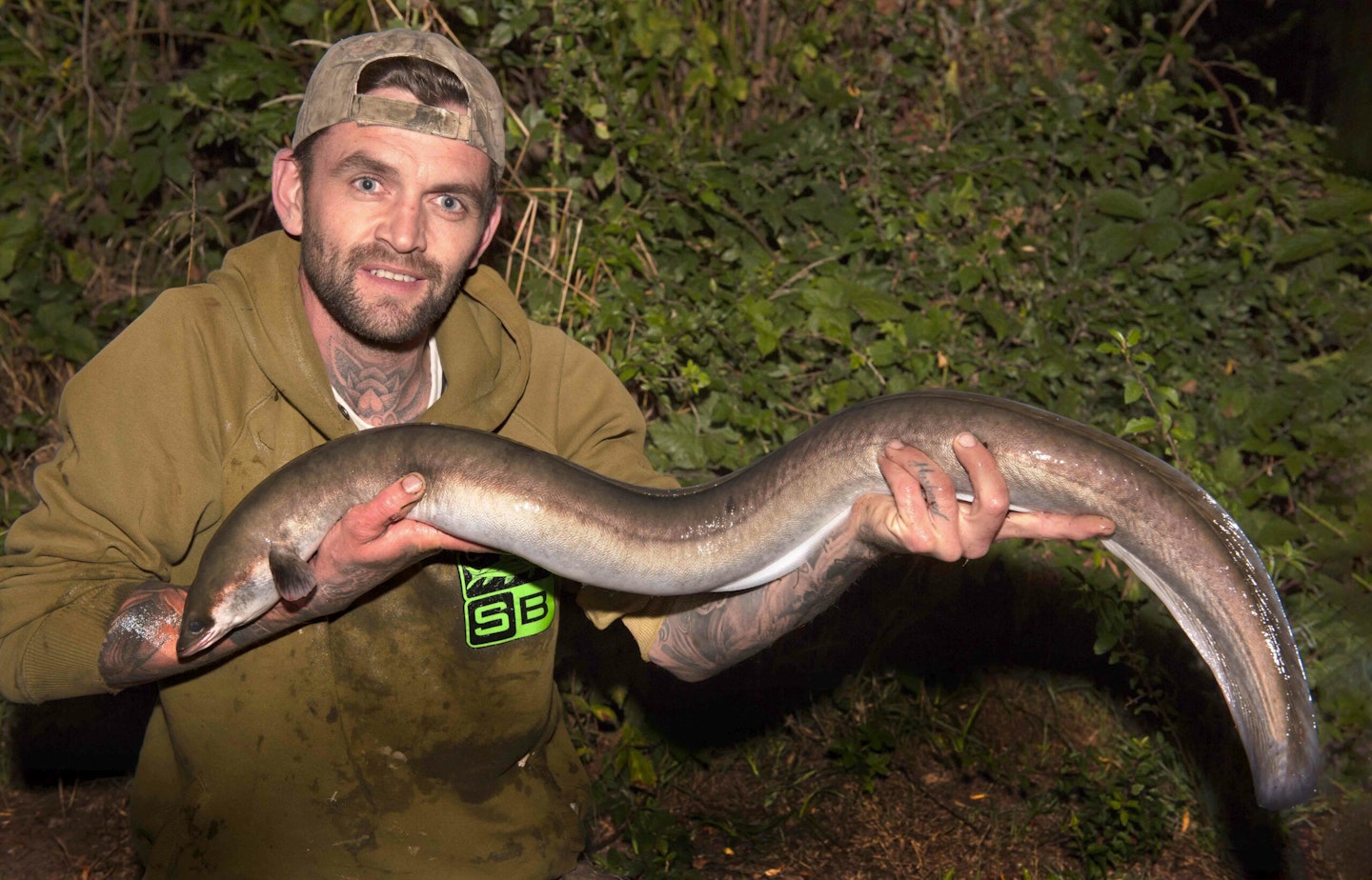 The BIG EELS just keep on coming for Justin!